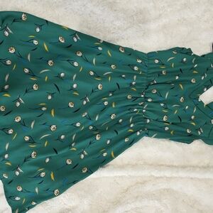 41 Hawthorn Teal Floral Casual Dress